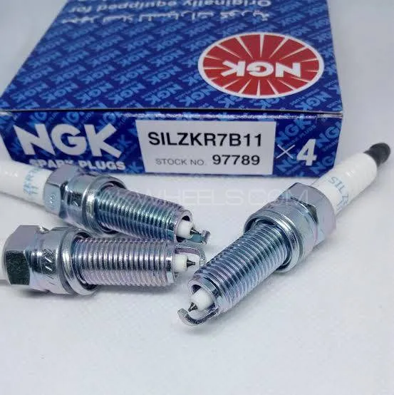 New Civic NGK Laser Iridium Plugs SILZKR7B11 Image-1
