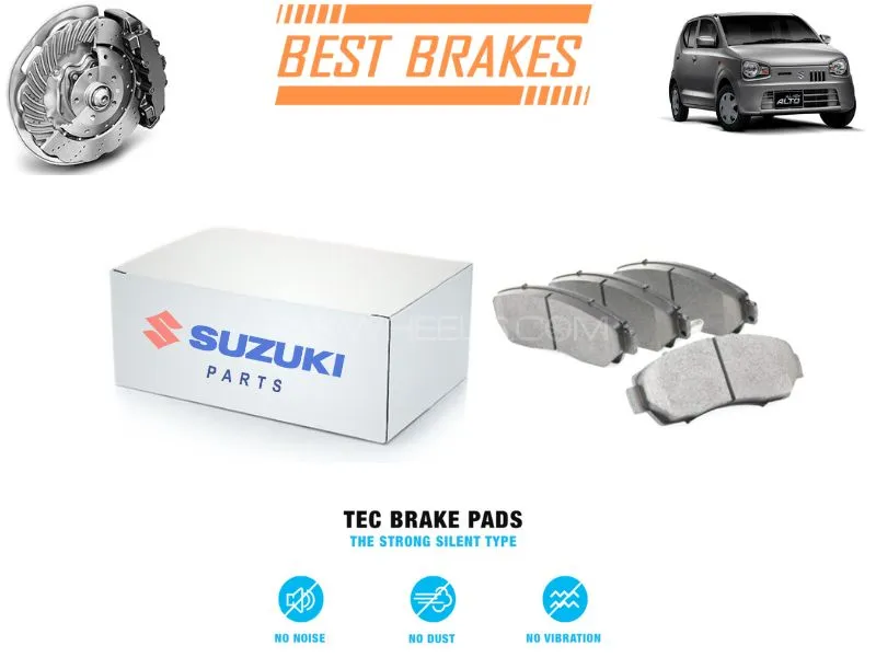 Suzuki Alto Pakistan Assembled 2019-2024 TEC Brake Pads - High Quality Brake Parts Image-1