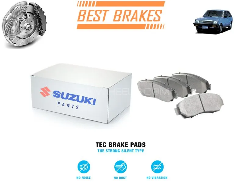 Suzuki FX TEC Rear Brake Shoes - High Quality Brake Parts Image-1
