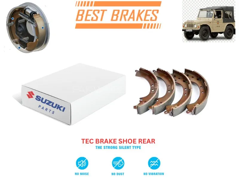 Suzuki LJ80 TEC Rear Brake Shoes - High Quality Brake Parts Image-1