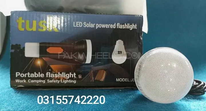 Tusk LED Solar Powered Flashlight Image-1