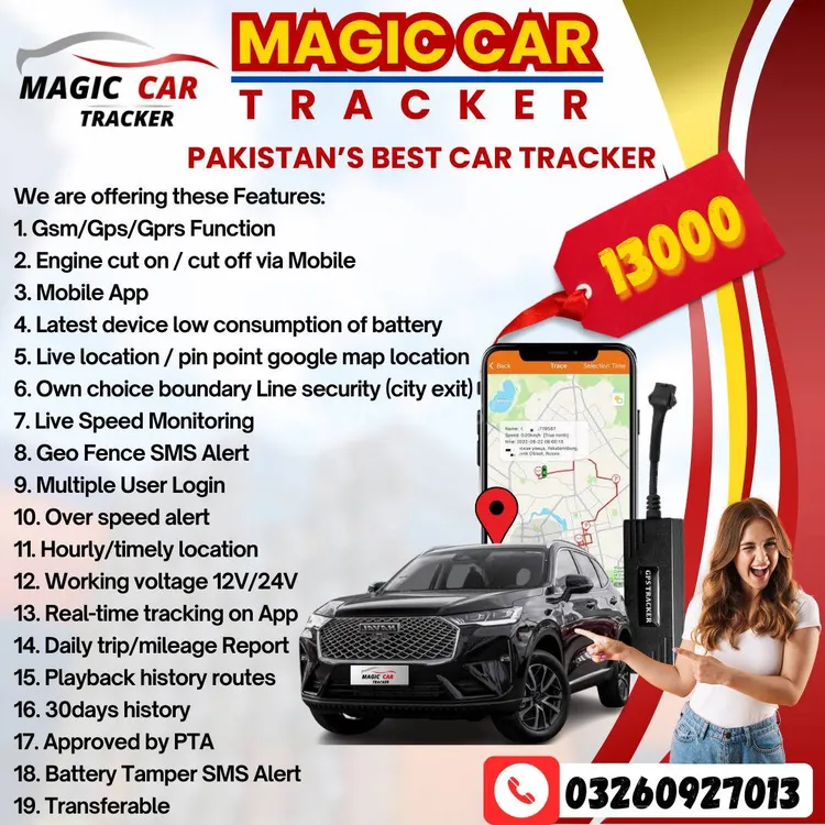 GPS Car Tracker/ PTA Approved Car Tracker/ Live Car Locator Image-1