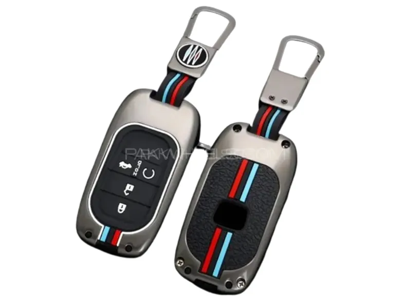 Honda Civic 2022-2024 Metal And Silicone Key Cover With Keychain 