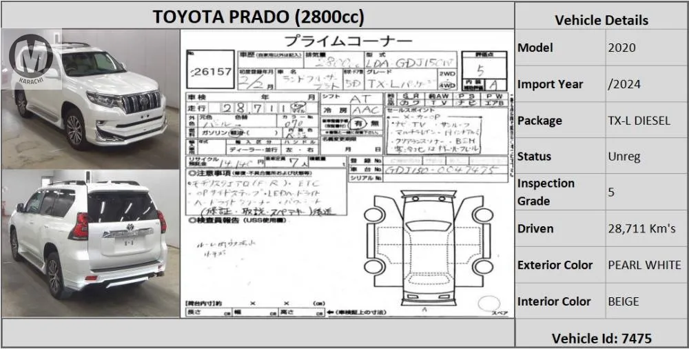 Toyota Prado 2020 for Sale in Karachi Image-1