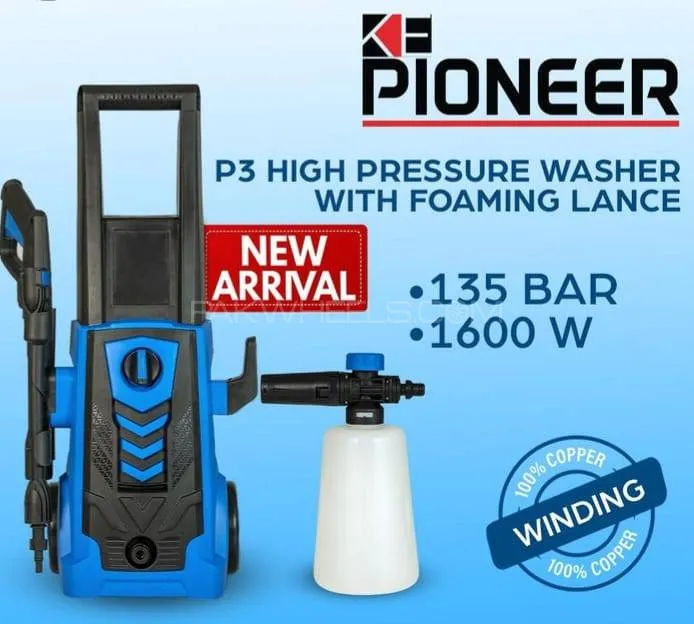 Pioneer P3 pressure washer 135 bar Image-1