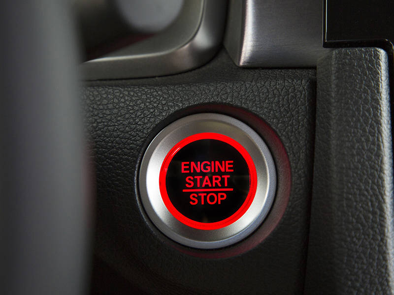 Honda Civic Interior Push Start Button