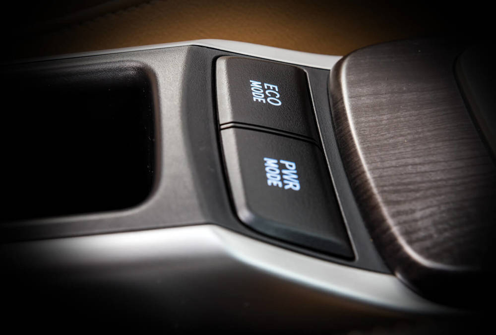 Toyota Fortuner Interior Driving Mode button
