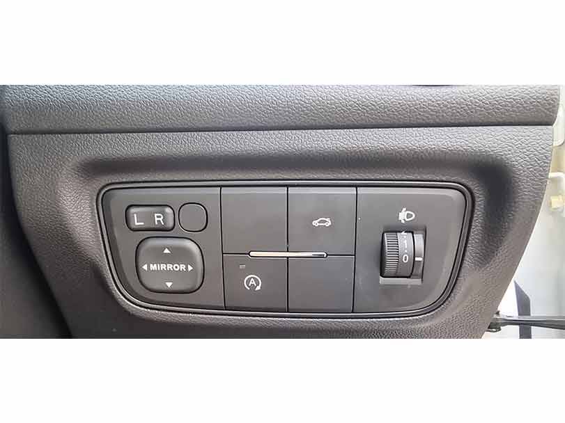 Changan Alsvin Interior Adjustable Headlights & Side Mirror Controls